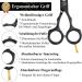 Purple Dragon 5.5 Inch Professional Hair Scissors Set - Sharp Hairdressing Scissors for Men & Women Barbers & Beginners - Perfect Haircut Tool in Black - Buy Online on GoSupps.com