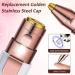 Aeruki 2 in 1 Rechargeable Painless Eyebrow Trimmer & Facial Hair Removal for Women - Built-in LED Light, Hair Shaver for Eyebrow, Nose, Lips, Face, Armpit & Body - Buy Online on GoSupps.com