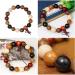 OralGos Colorful 12mm Sandalwood Wrist Chain - Elastic Buddhist Beads Jewelry for Meditation & Yoga | International Shipping - Buy Online on GoSupps.com