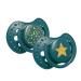 LOVI Silicone Dynamic Pacifier 6-18 2 pieces Stardust Green