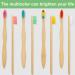 40-Piece Bamboo Charcoal Toothbrush Set | Biodegradable with BPA-Free Bristles | Natural Bamboo | 8 Colors - Buy Online on GoSupps.com