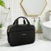 BAGSMART Large Travel Toiletry Bag - Water-resistant Organizer for Makeup, Shampoo & Toiletries | Black Medium Size - Buy Online on GoSupps.com