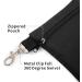 BuyAgain Golf Tee Pouch - Professional Zipper Golf Tee/Ball Bag with Metal Lobster Claw Clip - Black - Buy Online on GoSupps.com