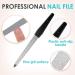 Lusofie 6Pcs Professional Diamond Nail File Double Sided Nail Files Metal Nail File with Non-Slip Handle Manicure Tool Accessories for Home Salon - Buy Online on GoSupps.com