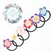 Lurrose 12pcs Hawaiian Plumeria Flower Hair Ties | Elastic Hair Bands for Women Girls | Soft Ceramic Hair Ropes | Ponytail Holders - Buy Online on GoSupps.com