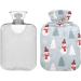 Christmas Snowman Heat Bottle with Cover - 1L Heating Bag for Pain Relief Hand & Foot Warmer for Headaches & Back Pain - Buy Online on GoSupps.com