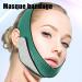 V Shaped Face Masque for Sagging | Breathable Elastic Face Tape Face Belts Double Chin Lift Bandage Face Tape Face Belts for V Face Lift Green - Buy Online on GoSupps.com