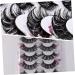7 Pairs false eyelashes lash clusters with color colored lashes cluster lashes individual lashes fake eyelash eyelashes with color faux eyelashes artificial fiber extend halloween - Buy Online on GoSupps.com