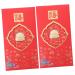 ABOOFAN 2pcs Red Envelope Chinese Hongbao Year of The Rabbit Hong Bao Greeting Envelopes Lunar New Year Hong Bao 2023 Red Packet Spring Festival Gift Bag Zodiac Bag Gold Foil Money As Shown 17X9X0.2CM