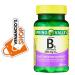Vitamin B1 (Thiamine) Tablets, 250mg,100 Ct, Supports Energy Production & Healthy Metabolism, Helps Break Down Fats & Protein - Dietary Supplement by Spring Valley + Includes VenanciosFridge Sticker