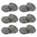 12 pcs Steel Wool Dish Scrubber Steel Wool Scrubber Stainless Steel Scouring Pad Sponge Kitchen Cleaning Ball Easy to Scoure Tough Kitchen Greasy Dirt for Cleaning Dishes Pots Pans and Ovens