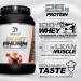 Buy DRAGON PHARMA Whey Protein Blend - Fast Absorption Gluten-Free 25g Protein per Serving - Great Tasting Cappuccino - 100% Whey for Maximum Recovery - Buy Online on GoSupps.com