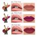 3 Pcs Matte Lipstick & Lip Liner Set - Long Lasting Waterproof Dark Ruby & Deep Red Crayons for Women - DNM 24 Hour Lip Kit - Buy Online on GoSupps.com