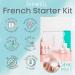 DipWell Nails Starter Dip Powder Nail Kit - French Set with Bond, Base, Activator, Sealer, Brush Softener + 3 Powder Jars - Buy Online on GoSupps.com