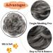 Thick Hair Donut Scrunchie Updo Hairpiece in Dark Grey - Wavy Curly Messy Hair Bun Extension - Buy Online on GoSupps.com