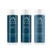 Oars + Alps Men's Sulfate Free Hair Shampoo Conditioner and Body Wash Kit Moisturizing Skin Care Infused with Kelp and Algae Extracts Fresh Ocean Splash Scent