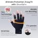 Small Hands UV Gloves for Nails | UPF50+ UV Protection Fingerless Gloves for Women | Anti UV Light Gel Manicure - Extra Small Black - Buy Online on GoSupps.com