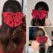 Hair Bow Large Red Hair Bow Hair Clip Hair Bows Bows for Hair Hair Bows for Women Black Bows Hair Ribbons Bow Hair Barrettes French Barrette Hairpin Hair Accessories for Thick Curly Hair - Buy Online on GoSupps.com