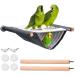 Winter Warm Bird Nest Bed Parrot House Hammock Bird Nest Parrot Hammock Birdcage Hammock Bird Hammock Tent Small Animal Hanging Bed Bird Cage Accessories (L 23x18.5x12cm)