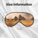 Buy Pyramids of Egypt Print Ultra-Soft Eye Mask | Light-Blocking for Comfort & Restful Sleep - International Shipping - Buy Online on GoSupps.com