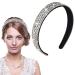 Sibba Rhinestone Wide Hair Band - Bridal Wedding Fashion Headpiece - Buy Online on GoSupps.com