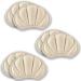 Jinpojun 3 Pairs Heel Cushion Pads Inserts Strong Sticky Backing for Shoes Too Big Sport Shoes Self-Adhesive Heel Cushion for Women and Men Foot Cushions Pads Prevent Grind Feet (Beige)