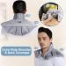 REVIX Microwavable Heating Pad for Neck Shoulders and Back | Weighted Neck Wrap with Moist Heat | Light-Gray - Buy Online on GoSupps.com
