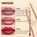 DENESTUP 12 pcs Lipstick Pencil Matte Lip Liner Set Plump Nude Lip Shape No Smudge Longwear Non-sticky High Pigmented Natural Lip Gloss Primer Makeup - Buy Online on GoSupps.com