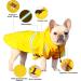 Hundred Coat Adjustable Waterproof Dog Mackintosh with Hood & Reflective Stripes - Yellow for Small Medium & Large Dogs - Buy Online on GoSupps.com