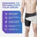 Groin Support with Hot & Cold Gel Pack for Thigh, Hip & Hamstring Pain Relief - Adjustable Compression Wrap for Men & Women - Buy Online on GoSupps.com