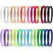 Duufin 30 Pieces Plain Headbands Satin Craft Headband 1.5cm DIY Headband Colorful Satin Coverd Headband for Girls and Women, 30 Colors Multicolored 0.6 Inch (Pack of 30)