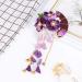 FRCOLOR Japanese Kimono Flower Hair Clips - Purple Bridal Kanzashi Hair Accessories for Women and Girls - Buy Online on GoSupps.com
