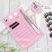 Acrylic Eyelash Extension Tool | Pink Lash Tile Holder & Organizer with Suction for Tweezers - Buy Online on GoSupps.com