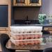 34 Egg Preservation Box Plastic Container Fridge Egg Bin Kitchen Egg Holder Refrigerator re-usable - Buy Online on GoSupps.com
