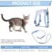 Adjustable Tiesome Cat Dishes with Leash & Collar Set - Color Gradient Kitten Dishes for Outdoor Walks (Blue) | International Shipping Available - Buy Online on GoSupps.com