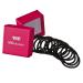 Hair -like loved 20 pieces thick black hair tie for dark hair metal -free braid gum black for women girls and men inclined box for storing hair jewelry hair tie & hair bands box color: pink