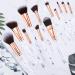 Start Makers Professional 12Pcs Marble Makeup Brushes Set - Foundation, Powder, Blending, Eyeshadow, Eyebrow Brush Set - Buy Online on GoSupps.com