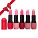 Nicole Miller Matte Lipstick Collection | 5-Piece Set of Stunning Pink Shades | Long-Lasting Lipstick for All-Day Wear - Buy Online on GoSupps.com