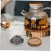 Alipis 2pcs Glass Jar Cereal Container Candy Jar Canisters Household Dried Food Container Household Storage Jar Candy Container Storage Accessory Snack Holder Cereals Wood Tea - Buy Online on GoSupps.com