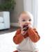 Dr. Brown's Flexees Beaded Teether Rings & Bunny 4-Pack - Silicone Teething Toys for Babies 3m+ | BPA-Free, Easy to Hold & Self-Soothing - Black/White/Gray - Buy Online on GoSupps.com