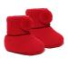 Royal Icon Newborn Baby Booties 0-3 Months Baby Boys Girls Pom Pom Booties Adorable Warm Soft Stylish Bootees Ideal for Indoor and Outdoor Use RI408 3 Months Red
