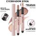 FOCALLURE 2PCS Eyeshadow Stick Set - Shimmer and Matte Cream Eyeshadow Pencil Crayon with Blending Brush - Buy Online on GoSupps.com