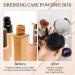 Portable Cushion Foundation Box with Refillable Powder Puff - 2 Piece Set for Women Travel - Black - 0.5 oz - Buy Online on GoSupps.com