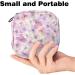 Cherry Pink Flower Women's Binding Bags | Tampon Storage Zip Pockets | Multi-Functional Menstrual Tapes Bag - Buy Online on GoSupps.com
