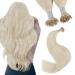 Youngsee nanoring extensions blond 35 cm nanoring extensions real hair blonde hair recovery nanoring real hair extensions real hair nanoring smooth nano ring hair extensions platinum blonde 50g #60a 35 cm-nano #60a