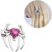 spider shape hairpin girls hair clip diamond decal bangs ponytail braid hair clip for women girls Red - Buy Online on GoSupps.com