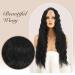 Shop Fine Long Corrugated Black Wigs for Women | 70 cm Curly Wavy Synthetic Hair for Daily & Party Use - Buy Online on GoSupps.com