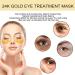24k Gold Under Eye Patches - 60 Pcs Anti-Aging Eye Gels with Collagen & Hyaluronic Acid for Dark Circles Puffiness & Wrinkles - International Shipping Available - Buy Online on GoSupps.com