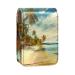 Travel Lipstick Organizer Case Lipstick Case Portable Makeup Bag With Mirror Beach Sea View Sky Tropical C813i1izyl