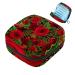 Love rose flower jungle sanitary napkin storage bag portable period pocket for women teen girls girls menstrual cup pocket breastfeeding pad holder